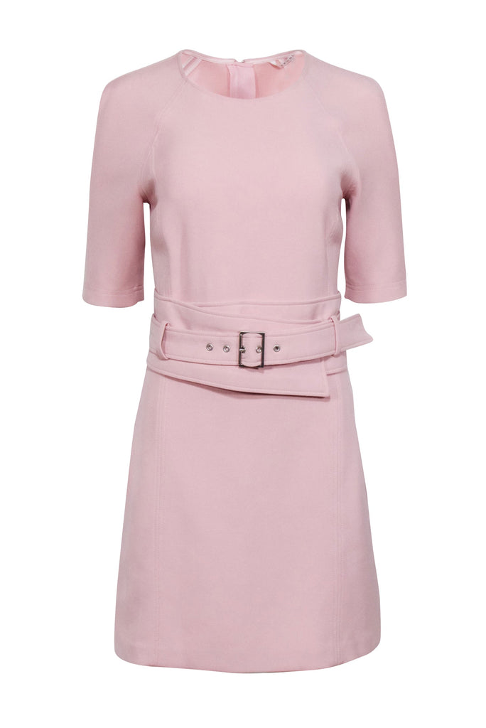 blush pink work dress Veronica Beard