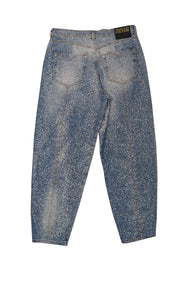 Versace Jeans Couture - Blue Acid Speckle Wash Jeans Sz 4 - Current Boutique