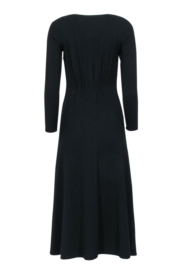 Vince - Black Long Sleeve Midi Dress Sz 0 Vince - Black Long Sleeve Midi Dress Sz 0