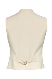 Current Boutique-Vince - Cream Button Front Vest Sz 8