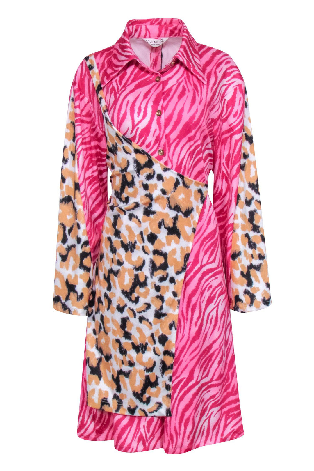 pink and zebra print dress Jezabel in Zip's motelrocks-com-us Jersey lining. St. John Knits Zebra Print