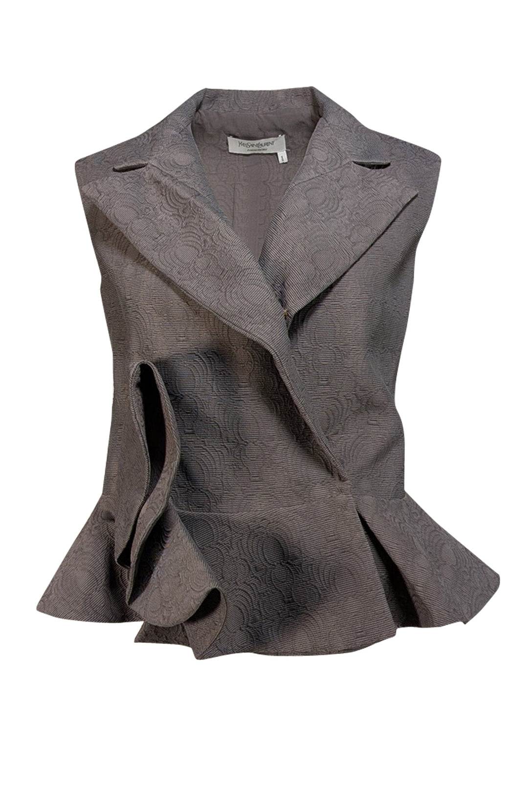 Yves Saint Laurent grey Jacquard Suit Vest Sz Current Boutique