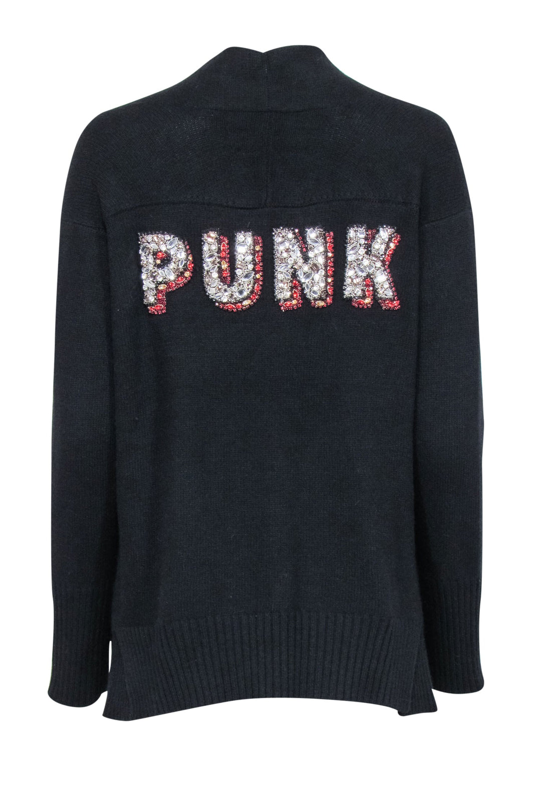 Zadig & Voltaire - Black Cashemere Blend Cardigan w/ Rhinestone