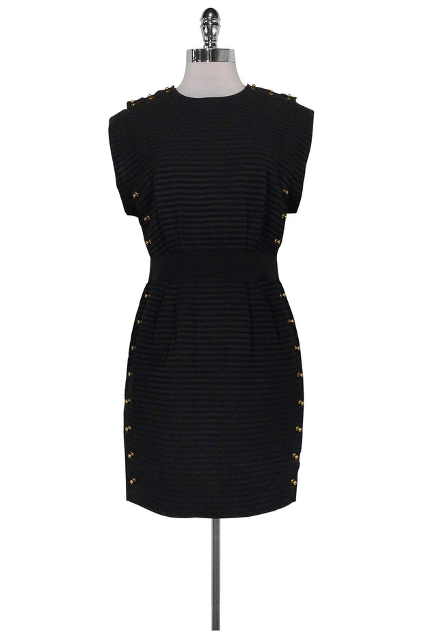 3.1 phillip lim black dress Twisted satin midi dress - black