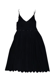 Current Boutique-3.1 Phillip Lim - Black Beaded Silk Dress Sz 8