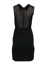 Current Boutique-3.1 Phillip Lim - Black Sheath Dress w/ Mesh Detailing Sz 0
