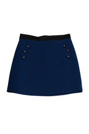 Current Boutique-3.1 Phillip Lim - Blue Wool Miniskirt Sz 10