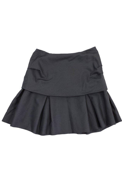 Current Boutique-3.1 Phillip Lim - Grey Draped Waist Wool Skirt Sz 4