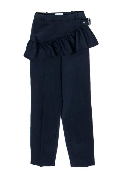 Current Boutique-3.1 Phillip Lim - Navy Blue Dress Pants w/ Ruffle Skirt Flap Sz 2