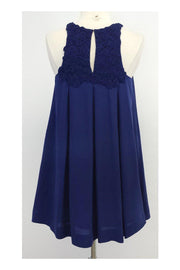 Current Boutique-3.1 Phillip Lim - Navy Silk Sleeveless Rosette Dress Sz 0
