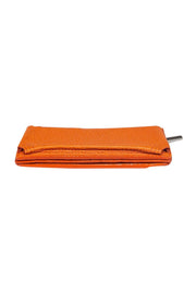 Current Boutique-3.1 Phillip Lim - Orange Pebbled Leather Compact Wallet