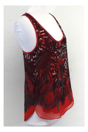 Current Boutique-ADAM by Adam Lippes - Red Print Silk Tank Sz 2