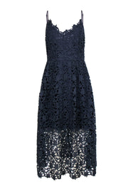 Current Boutique-ASTR the Label - Grey Lace Midi Dress Sz XL