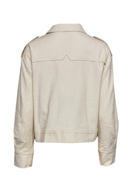 Current Boutique-AYR - Cream Cropped Textured Jacket Sz M