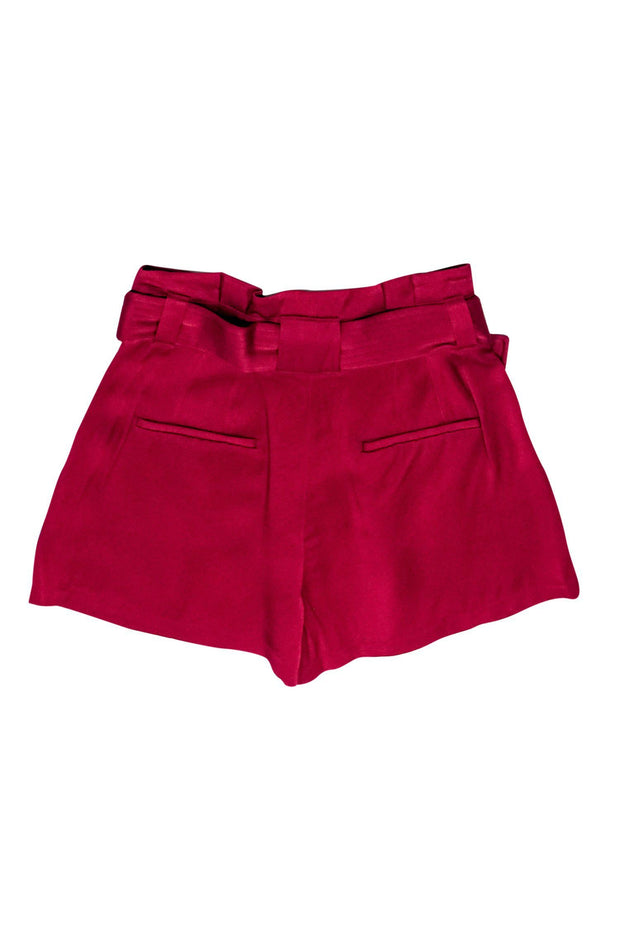 Current Boutique-A.L.C. - Fuchsia Belted Paperbag Shorts Sz 2