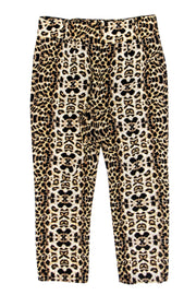 Current Boutique-A.L.C. - Leopard Print Silk Skinny Ankle Pants Sz XS