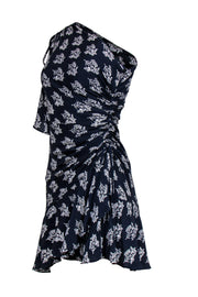 Current Boutique-A.L.C. - Navy Printed One-Shoulder Dress Sz 2
