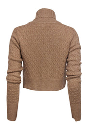 Current Boutique-A.L.C. - Tan Knit Cropped Turtleneck Sweater Sz S