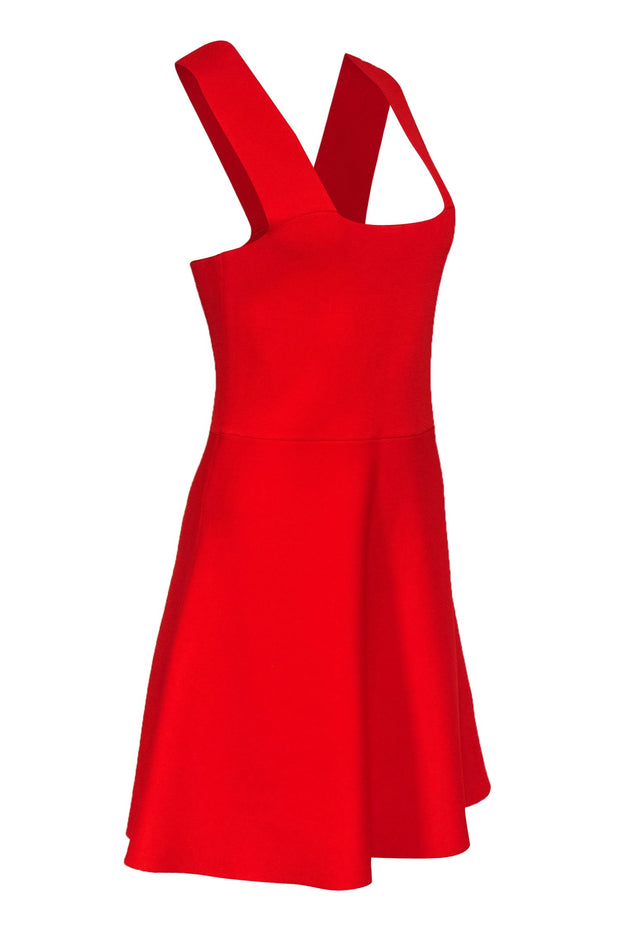 Current Boutique-A.L.C. - Tomato Red Sleeveless Bandage Fit & Flare Dress Sz L