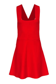 Current Boutique-A.L.C. - Tomato Red Sleeveless Bandage Fit & Flare Dress Sz L