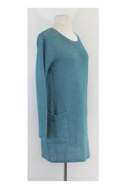 Current Boutique-A.P.C. - Blue Linen Sweater Dress Sz S
