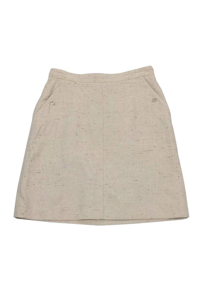 Current Boutique-A.P.C. - Tweed Khaki Skirt w/ Pockets Sz 6