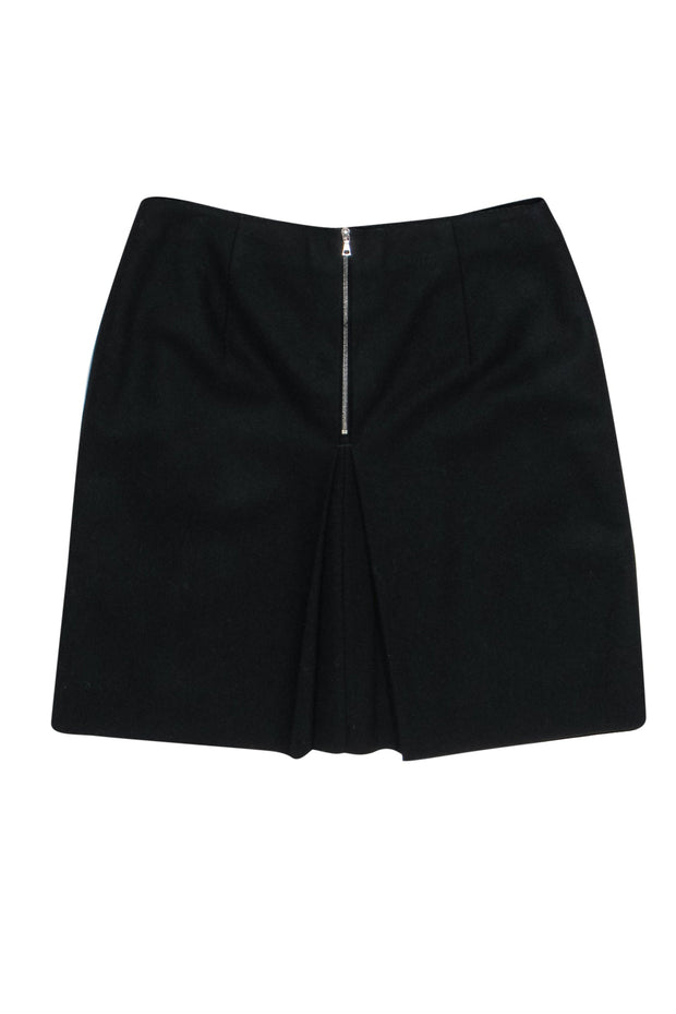 Current Boutique-Acne Studios - Black Draped Wool Blend A-Line Skirt Sz 6
