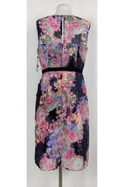 Current Boutique-Adrianna Papell - Sheer Floral Sheath Dress Sz 10