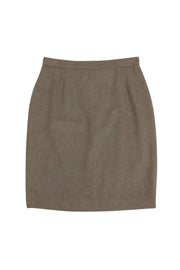 Current Boutique-Agnona - Oatmeal Tan Pencil Skirt Sz 4