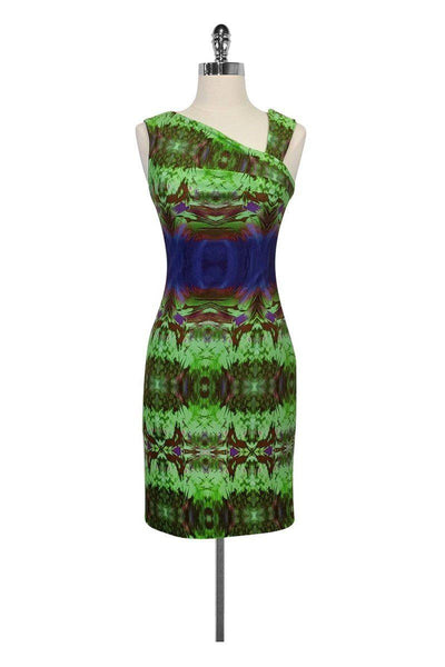 Current Boutique-Aidan Mattox - Printed Bodycon Dress Sz 2