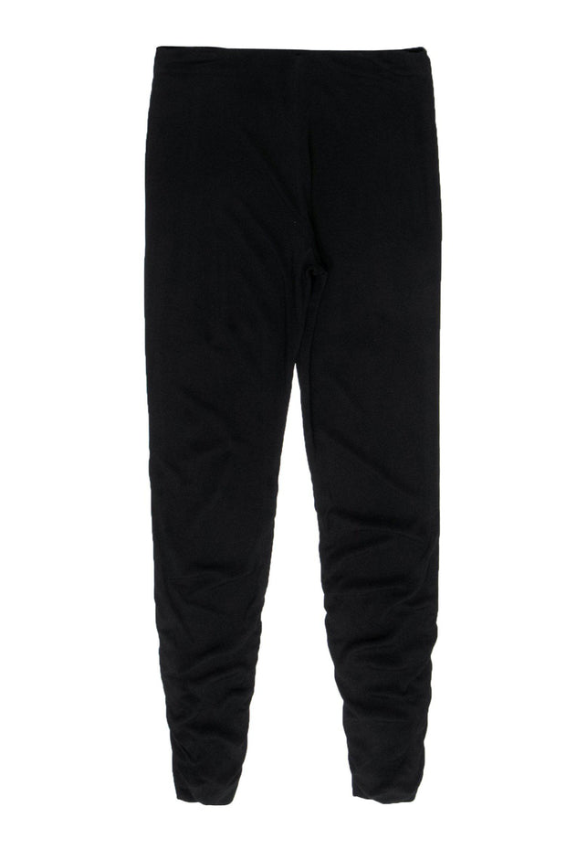 Current Boutique-Akris - Black Ruched Skinny Dress Pants Sz 8