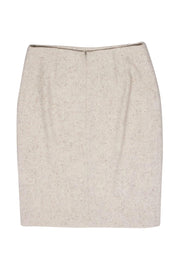 Current Boutique-Akris - Cream Speckled Pencil Skirt Sz 8