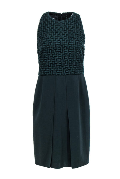 Current Boutique-Akris - Emerald Woven Top Sleeveless Wool Dress Sz 8
