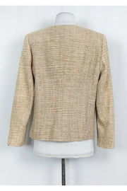 Current Boutique-Akris - Pink & Beige Tweed Blazer Sz 12