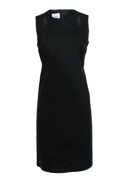 Current Boutique-Akris Punto - Black Sheath Dress w/ Cutouts Sz 10