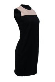 Current Boutique-Akris Punto - Black & Tan Color Blocked Cocktail Dress Sz 8