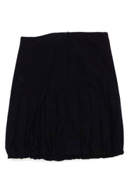 Current Boutique-Akris Punto - Black Wool Bubble Hem Skirt Sz 10