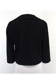 Current Boutique-Akris Punto - Black Wool Cropped Jacket Sz 8