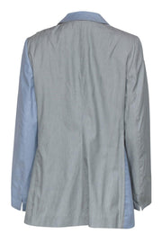 Current Boutique-Akris Punto - Blue & Grey Colorblocked Blazer Sz 14