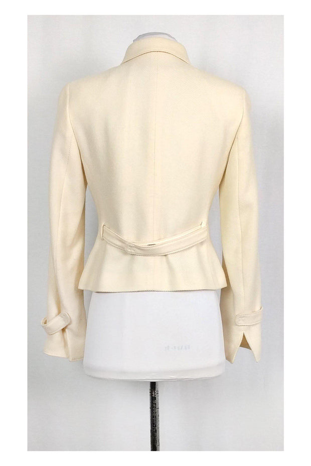 Current Boutique-Akris Punto - Cream Wool Ribbed Jacket Sz 6