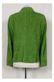 Current Boutique-Akris Punto - Green Suede Blazer Sz 14