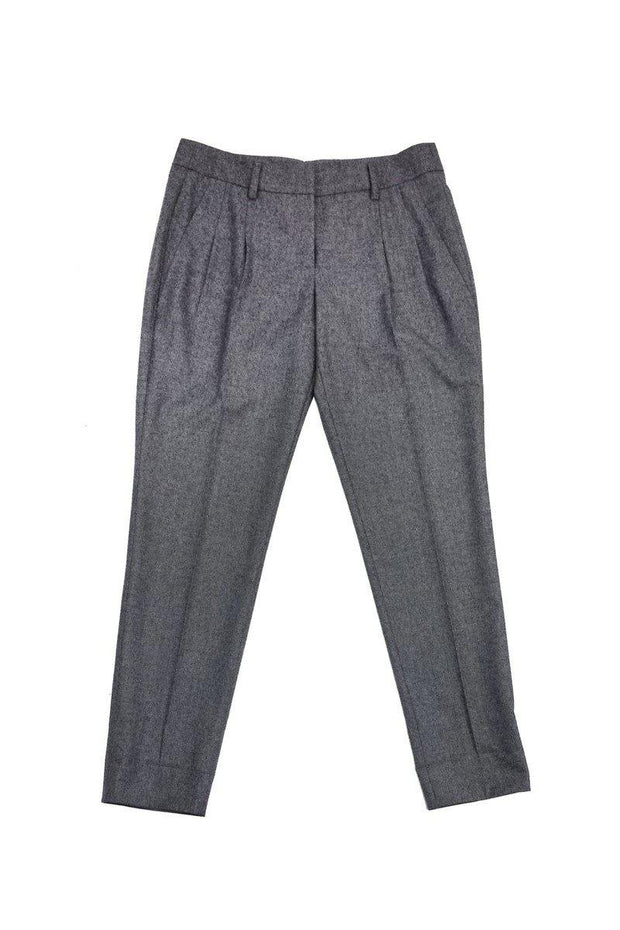 Current Boutique-Akris Punto - Grey Wool Tapered Trousers Sz 8