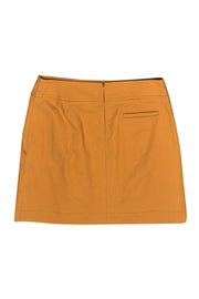 Current Boutique-Akris Punto - Yellow A-Line Miniskirt Sz 8