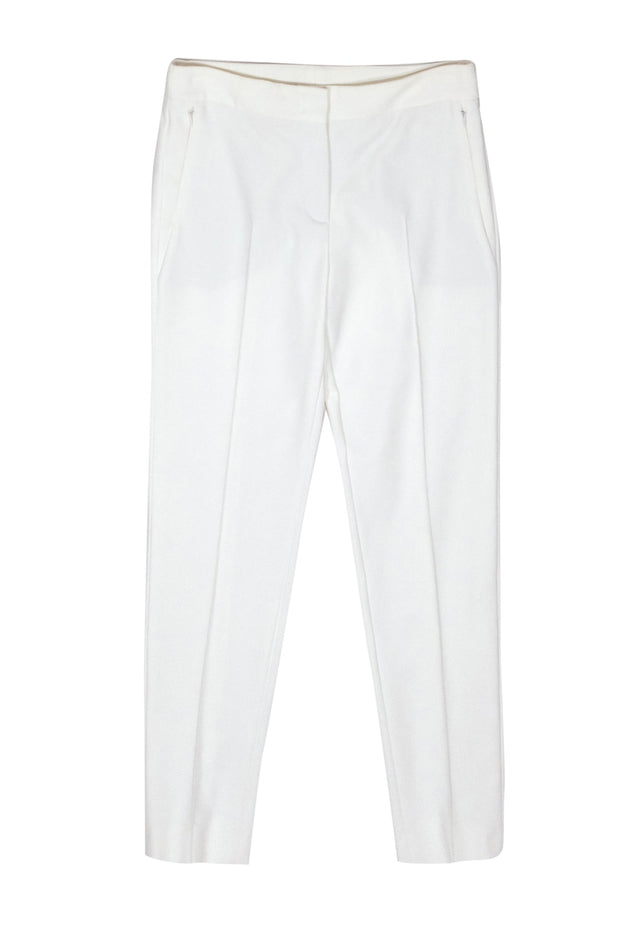 Current Boutique-Akris - White Skinny Trousers Sz 4