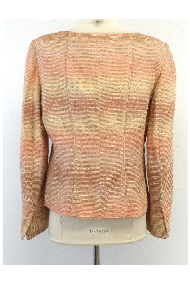Current Boutique-Albert Nipon - Pink & Tan Jacket Sz 10