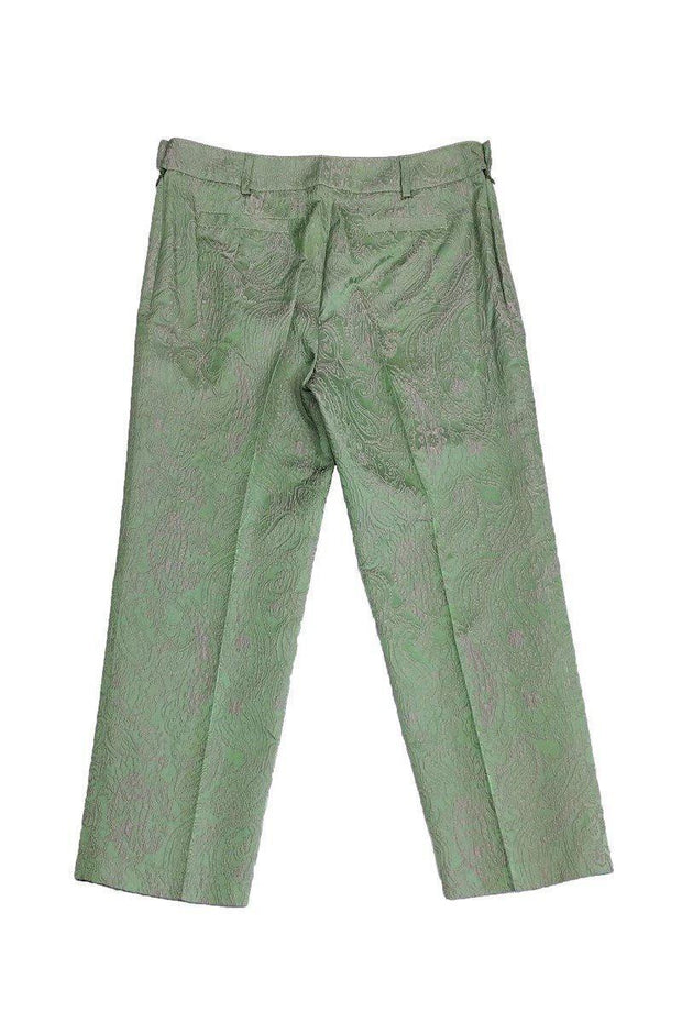 Current Boutique-Alberto Makali - Green Embroidered Pants Sz 10