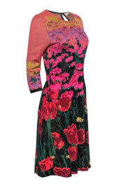 Current Boutique-Aldomartins - Multicolor Garden Scene Knit Midi Dress Sz S