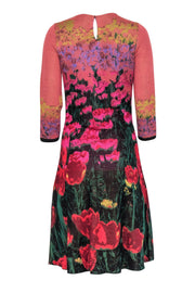 Current Boutique-Aldomartins - Multicolor Garden Scene Knit Midi Dress Sz S