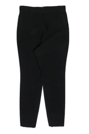 Current Boutique-Alexander McQueen - Black High Waist Wool & Cotton Pants Sz 4