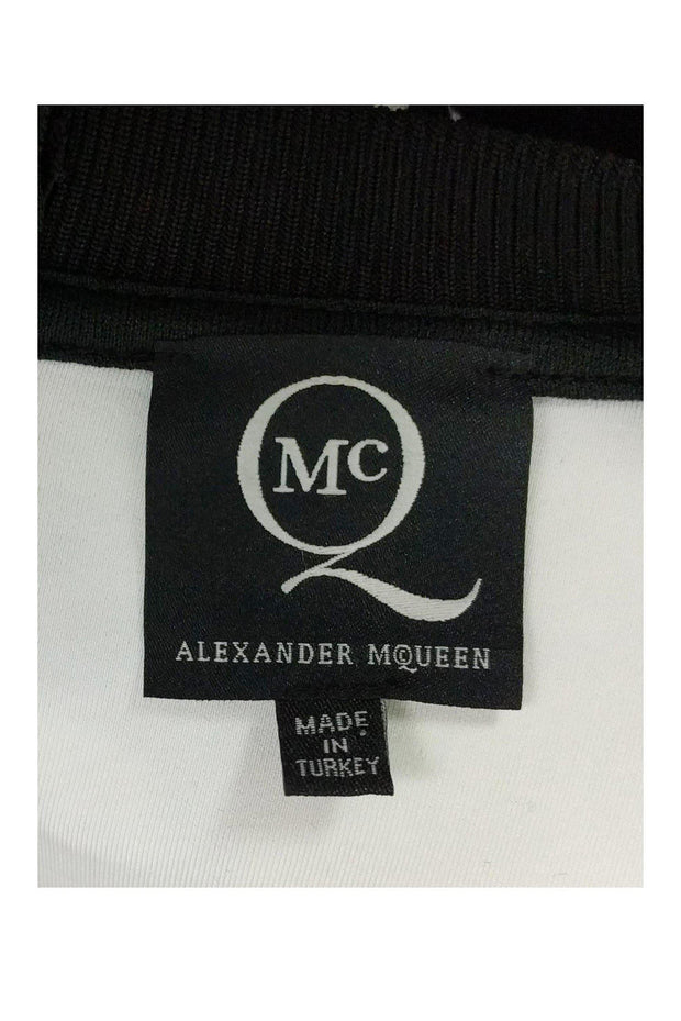 Current Boutique-Alexander McQueen - Black Splatter Neoprene Dress Sz XS